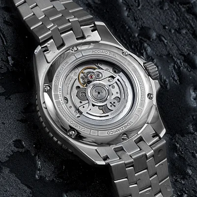 Venezianico Nereide Ceratung 42 Automatico Canova Bracelet 4521500S