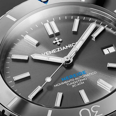 Venezianico Nereide Tungsteno 42 Automatico Canova Bracelet 4521502C