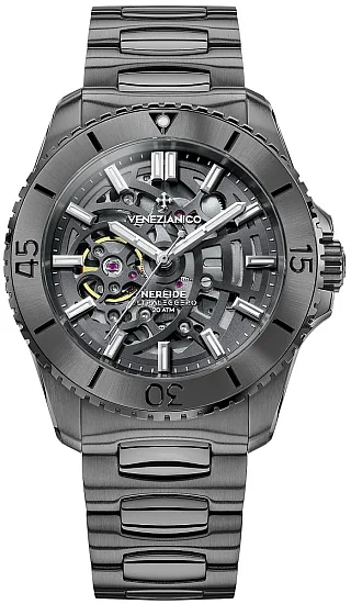 Venezianico Nereide Ultraleggero 42 Automatico Canova Bracelet Skeleton 3921509C