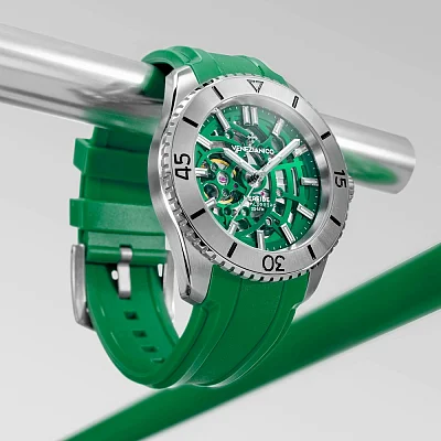 Venezianico Nereide Ultraleggero 42 Automatico Skeleton Green 3921507