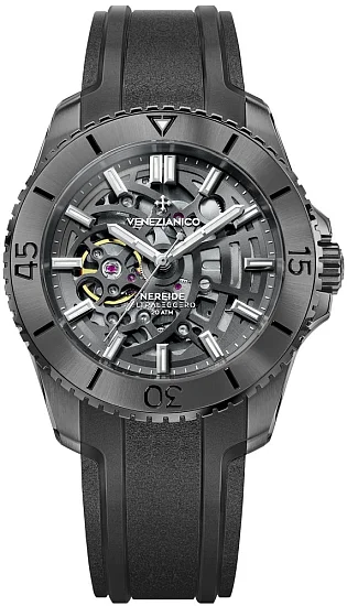 Venezianico Nereide Ultraleggero 42 Automatico Skeleton Gunmetal 3921509