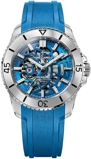 Venezianico Nereide Ultraleggero 42 Automatico Skeleton Light-Blue 3921506