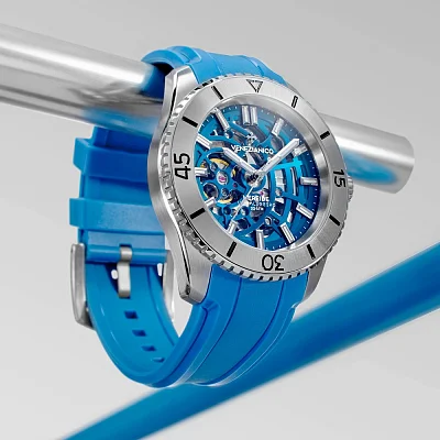 Venezianico Nereide Ultraleggero 42 Automatico Skeleton Light-Blue 3921506