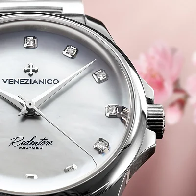 Venezianico Redentore Lady 36mm Automatico Canova Bracelet Diamonds 1121520C