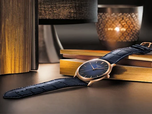 Tissot Excellence Rose Gold Blue Leather Blue Dial T926.410.76.041.00