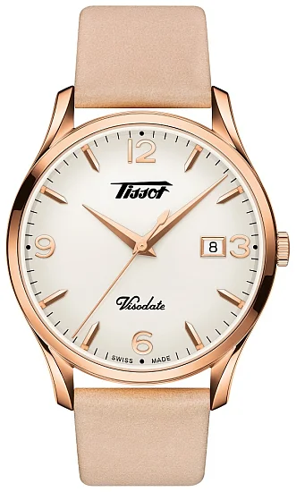 Tissot Visodate 1957 Lady Quartz Rose Gold PVD T1184103627701