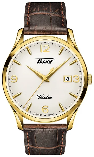 Tissot Visodate 1957 Quartz Yellow Gold PVD T1184103627700