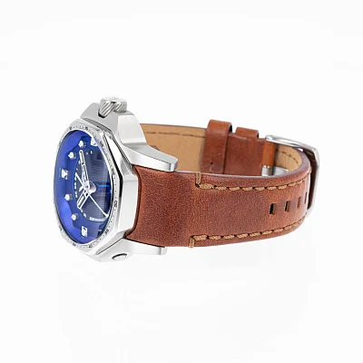 Vostok Europe Atomic Age Automatic GMT Brown Leather Straps Set NH34-640A701