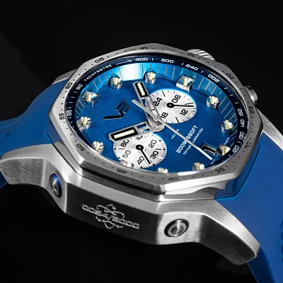 Vostok Europe Atomic Age Sakharov Quartz Chrono Date Tachymeter Straps Set VK64-640A700