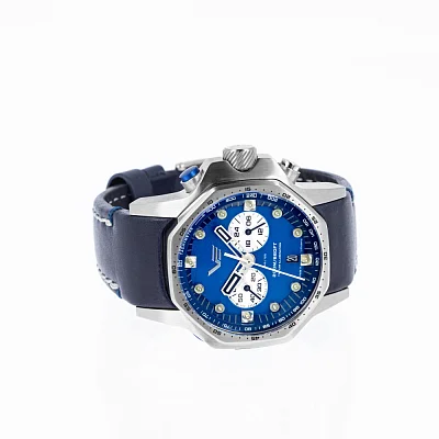 Vostok Europe Atomic Age Sakharov Quartz Chrono Date Tachymeter Straps Set VK64-640A700