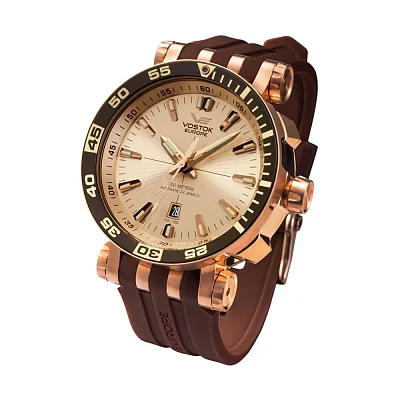 Vostok Europe Energia Automatic GMT Date Brown Leather Straps Set NH35A-575B281