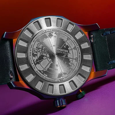 Vostok Europe Expedition Northpole Solar Date Black Leather Straps Set VS57-595D737