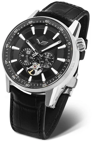 Vostok Europe Limousine 20 Automatic Open-Heart Leather Strap 82S7-561A787