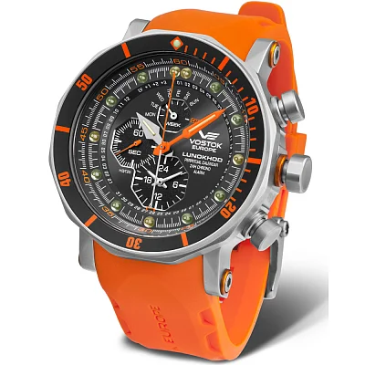 Vostok Europe Lunokhod 2 Quartz Chrono Day-Date Straps Set YM86-620A506