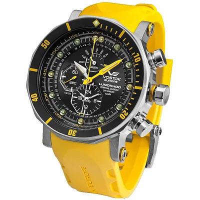 Vostok Europe Lunokhod 2 Quartz Chrono Day-Date Straps Set YM86-620A505