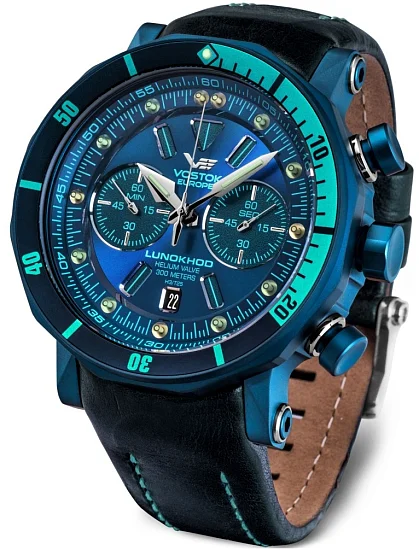 Vostok Europe Lunokhod 2 Quartz Chrono Date Straps Set 6S21-620E278