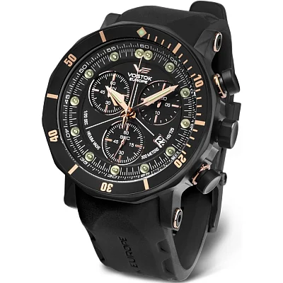 Vostok Europe Lunokhod 2 Quartz Chrono Date Straps Set 6S30-6203211