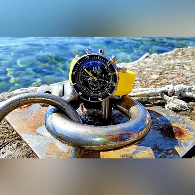 Vostok Europe Lunokhod 2 Quartz Chrono Day-Date Straps Set YM86-620A505