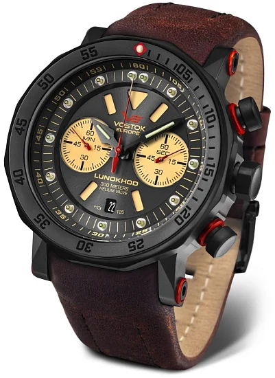 Vostok Europe Lunokhod 2 Quartz Chrono Date Straps Set 6S21-620C629