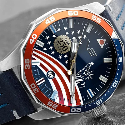 Vostok Europe N1 Rocket Automatic Date USA 250th Anniversary Limited Edition NH35A-225AS22