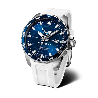 Vostok Europe N1 Rocket Automatic GMT Date Blue NH34-225A712