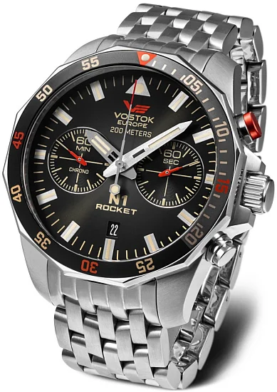 Vostok Europe N1 Rocket Quartz Chrono Bracelet 6S21-225A618B