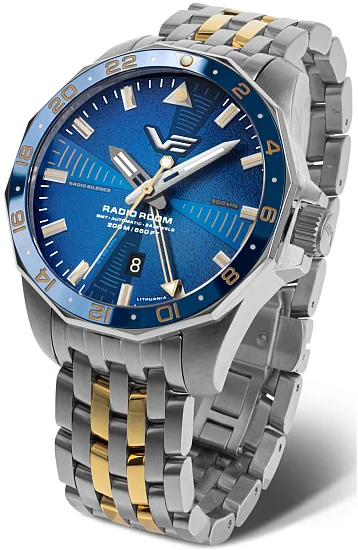 Vostok Europe Radio Room Automatic GMT Date Bracelet Limited Edition NH34-224A793B