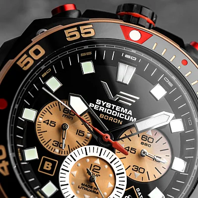 Vostok Europe Systema Periodicum Quartz Chrono Date Straps Set VK67-650E721
