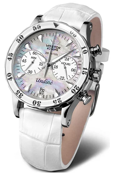 Vostok Europe Undine Lady Quartz Chrono Date Straps Set VK64-515A671