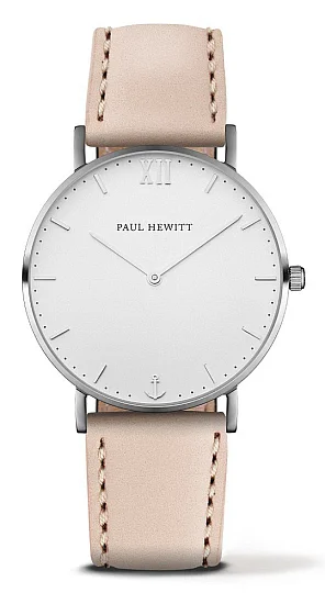 Paul Hewitt Sailor Line Silver White Sand Leather Hazelnut PH-SA-S-ST-W-22M