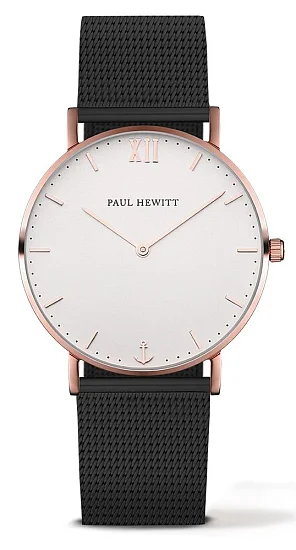 Paul Hewitt Sailor Line Rose White Sand Mesh Black PH-SA-R-ST-W-5M