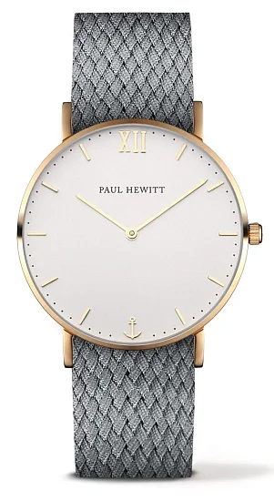 Paul Hewitt Sailor Line Gold White Sand Perlon Grey PH-SA-G-ST-W-18M