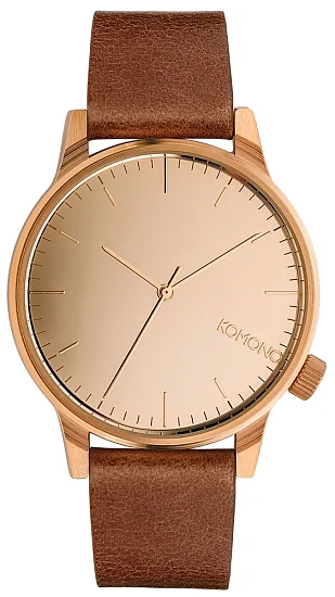 Komono Winston Mirror Rose Gold-Cognac KOM-W2893
