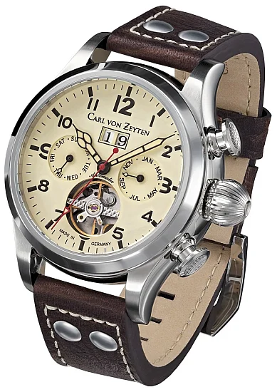 Carl von Zeyten Wutach Automatic Open-Heart Big Date Calendar CVZ0025CR