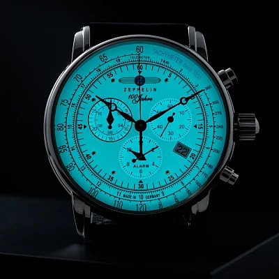 Zeppelin 100 Years Zeppelin Quartz Chrono Alarm ZE-8680-3