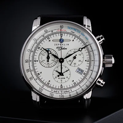 Zeppelin 100 Years Zeppelin Quartz Chrono Alarm ZE-8680-3