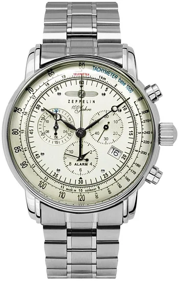 Zeppelin 100 Years Zeppelin Quartz Chrono Alarm ZE-8680MB3
