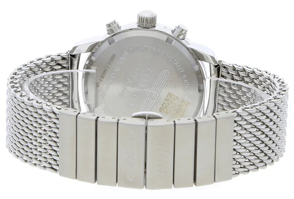 Zeppelin 100 Years Zeppelin Quartz Chrono Alarm Mesh ZE-8680M-3