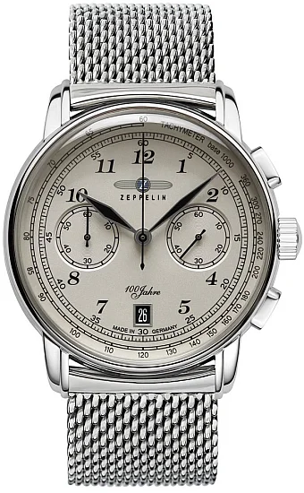 Zeppelin 100 Years Zeppelin Quartz Chrono Mesh ZE-7674M-6