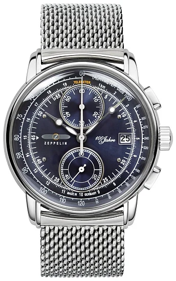 Zeppelin 100 Years Zeppelin Quartz Chrono Mesh ZE-8670M-3