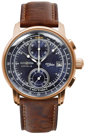 Zeppelin 100 Years Zeppelin Quartz Chrono Rose Gold PVD ZE-8672-3