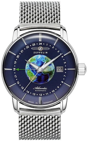 Zeppelin Atlantic Automatic GMT Mesh ZE-8468M-3