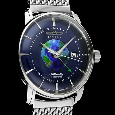 Zeppelin Atlantic Automatic GMT Mesh ZE-8468M-3