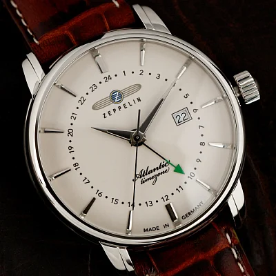 Zeppelin Atlantic Quartz Timezone GMT ZE-8442-5