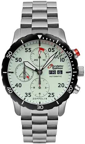 Zeppelin Eurofighter Automatic Chrono Day-Date Valjoux Limited Edition ZE-7218M-5