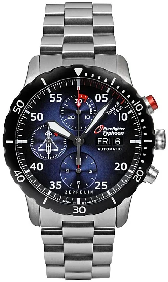 Zeppelin Eurofighter Automatic Chrono Day-Date Valjoux Limited Edition ZE-7218M-3