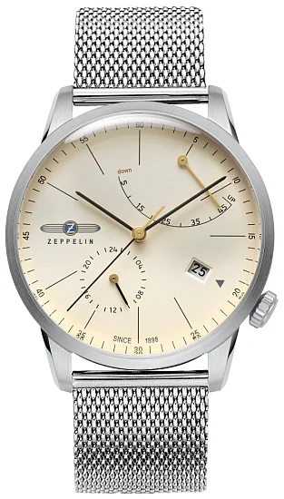 Zeppelin Flatline Automatic GMT Power Reserve Mesh ZE-7366M-5