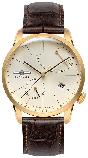 Zeppelin Flatline Automatic 24h Power Reserve Rose Gold PVD ZE-7368-5