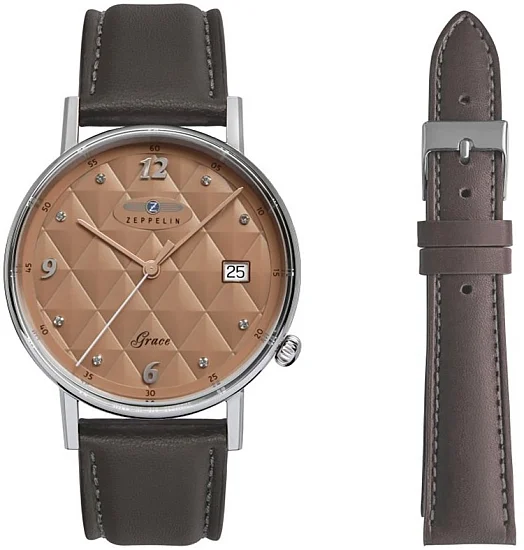 Zeppelin Grace Lady Quartz Vegan Straps Set ZE-7441-5N