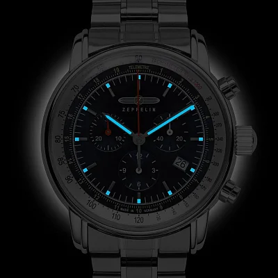 Zeppelin L14 Marine Quartz Chrono Metal Bracelet ZE-8888MB3